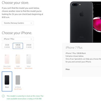 iphone 7 plus reservation canada