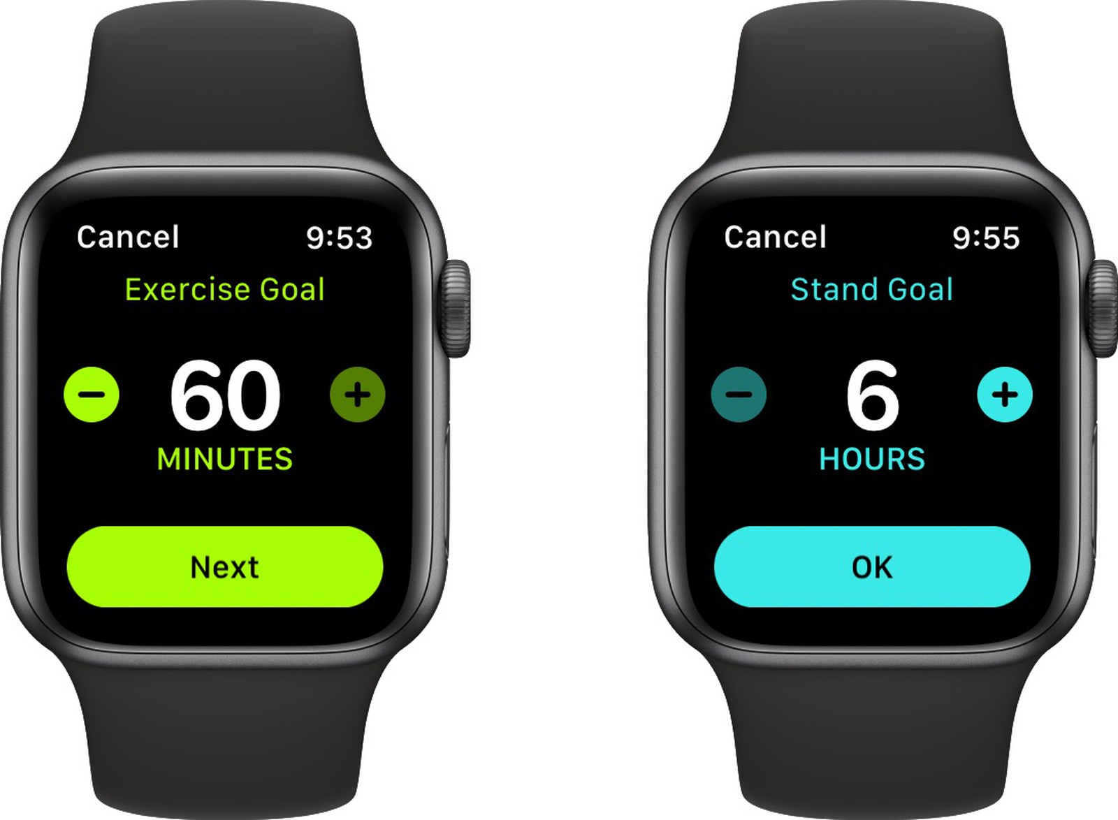 watchOS 7 Lets You Customize Stand Hours and Exercise Minutes - MacRumors