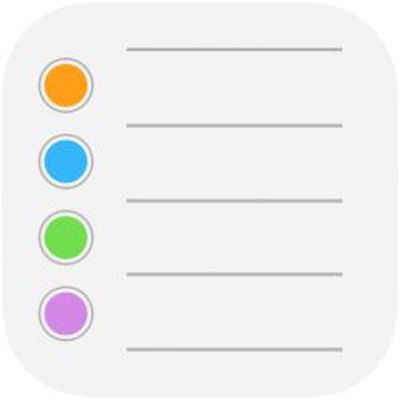 reminders icon ios