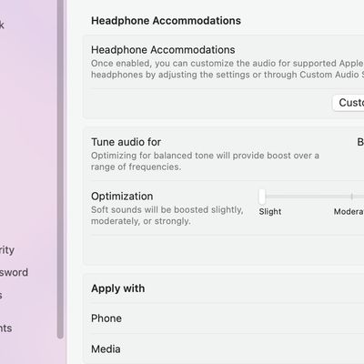 macOS Sequoia Headphone Accommodations