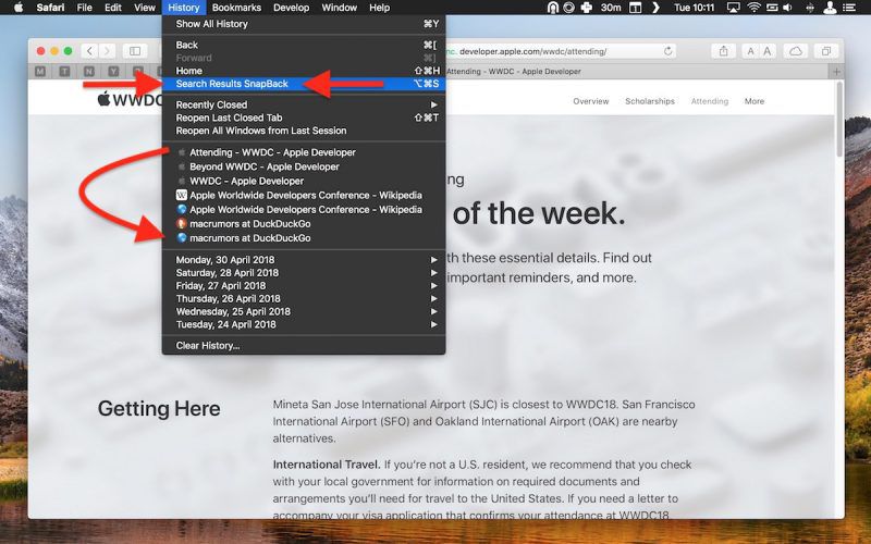 How to Snap Back to Your Search Results When Browsing in a Safari Tab ...