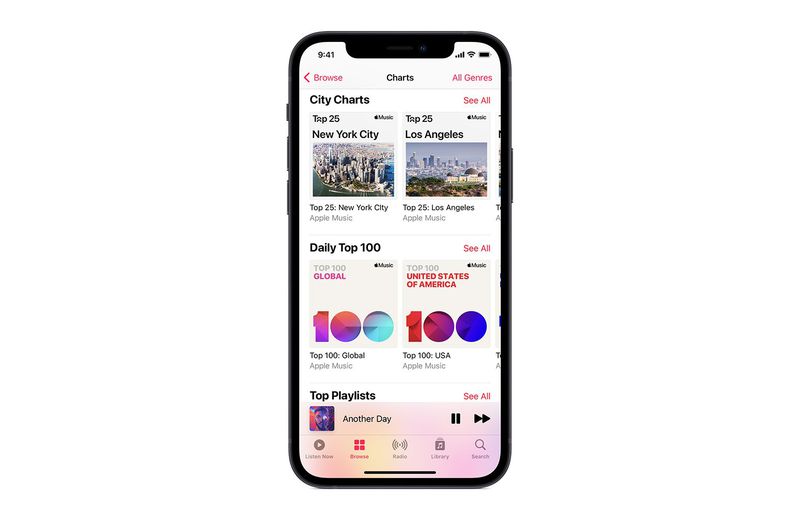 Apple Music Launches Top 25 Song Playlists for Over 100 Cities - MacRumors