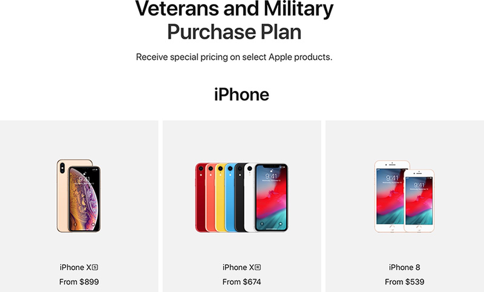 Apple Debuts Online Store With 10 Percent Discount for Veterans and