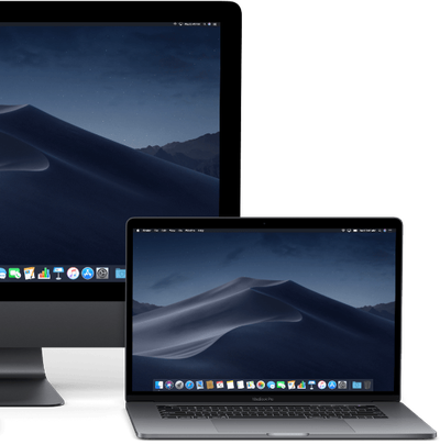 imac and macbook pro side by side
