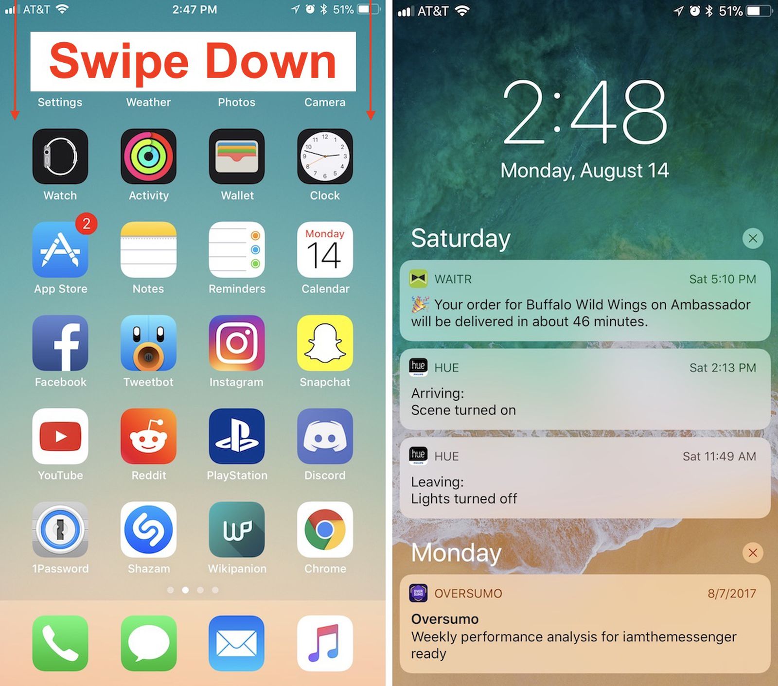 How to Find Notifications in iOS 11's New Lock Screen and Cover Sheet ...