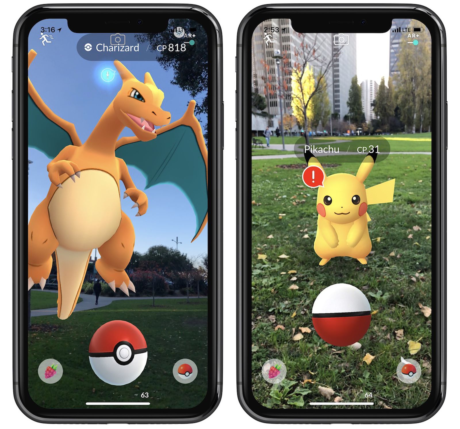 Pokemon Go For Ios Adding Advanced Ar Capture Mechanics Thanks To Apple S Arkit Macrumors