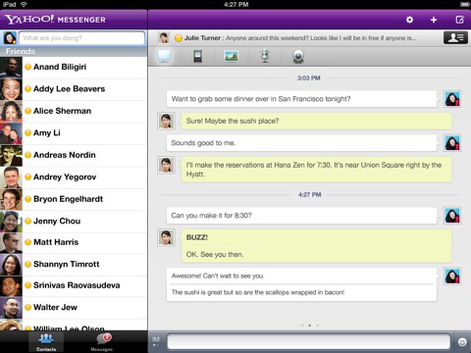 Yahoo! Messenger' Goes Universal, Adds Video Calling for iPad 2 - MacRumors