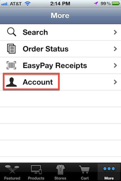 apple store app account