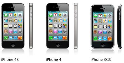 iphone 4s 4 3gs lineup