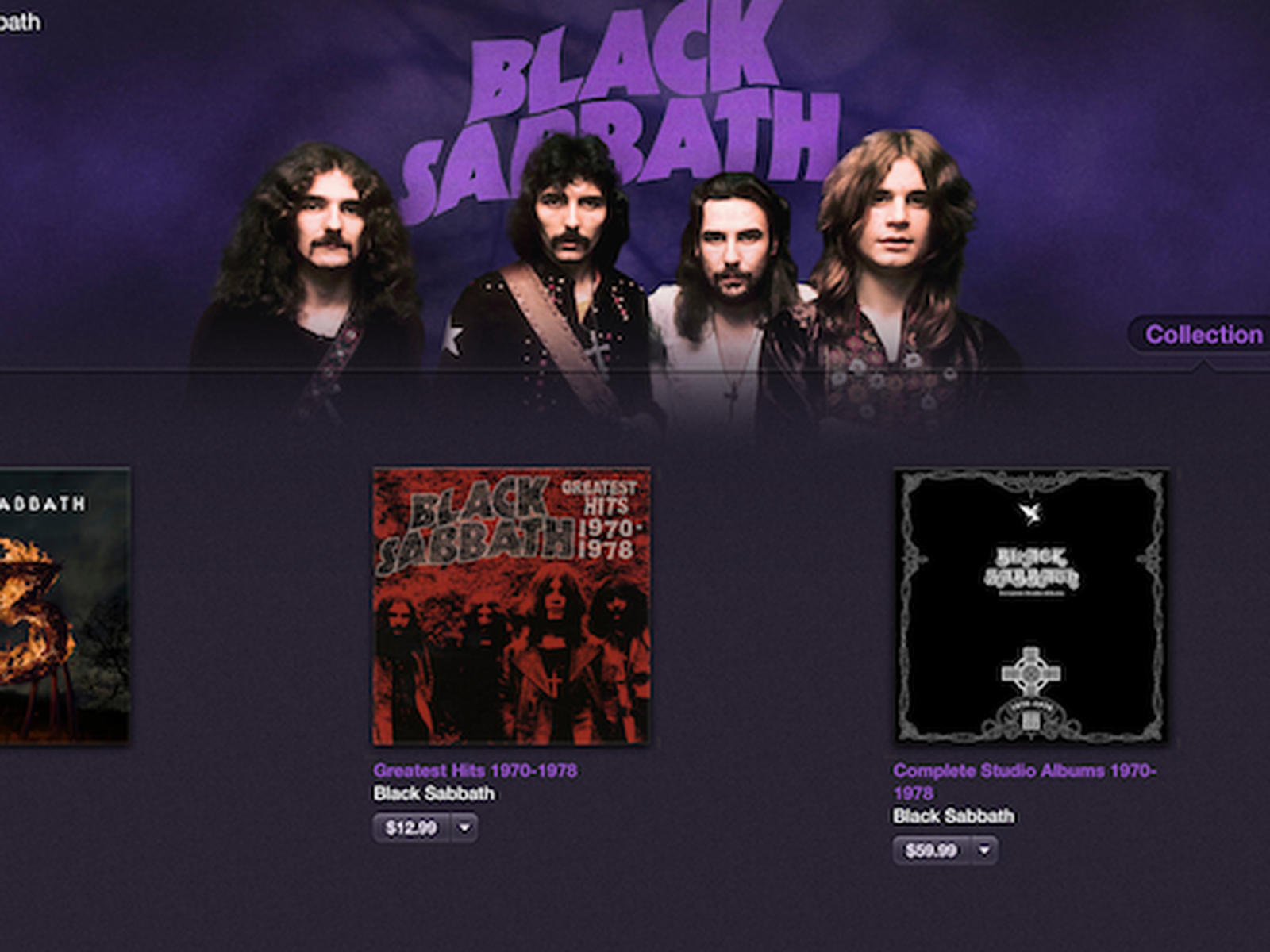 Black Sabbath's 1970s Albums Come to iTunes With Limited Exclusivity -  MacRumors