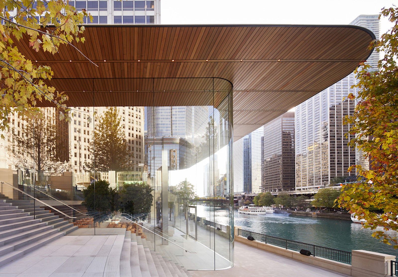 Upcoming Apple Store in Chicago Features MacBook Roof Design - MacRumors