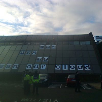 greenpeace cloud protest ireland