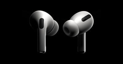 Fondo negro AirPods Pro