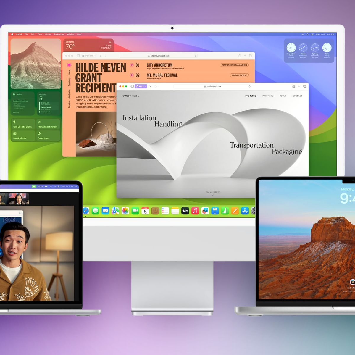 macOS Sonoma to Launch on September 26, Featuring Desktop Widgets