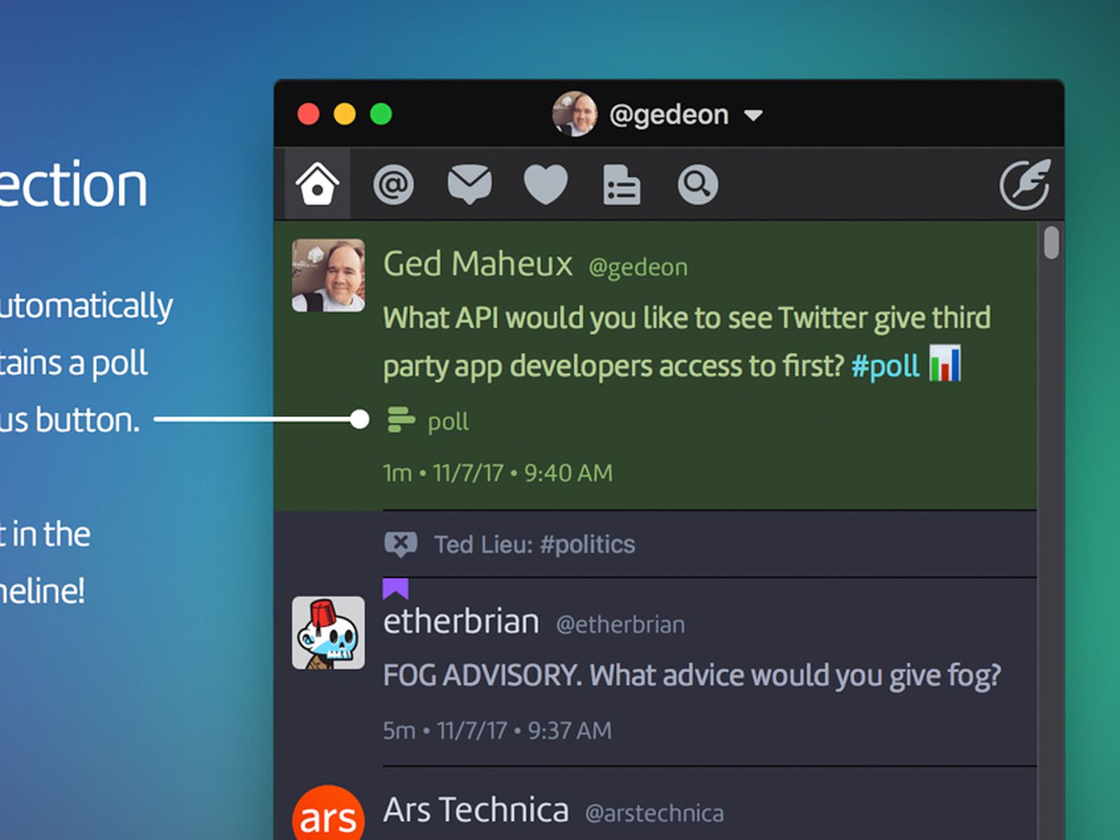 Twitterrific for twitter 5 4 3rd edition