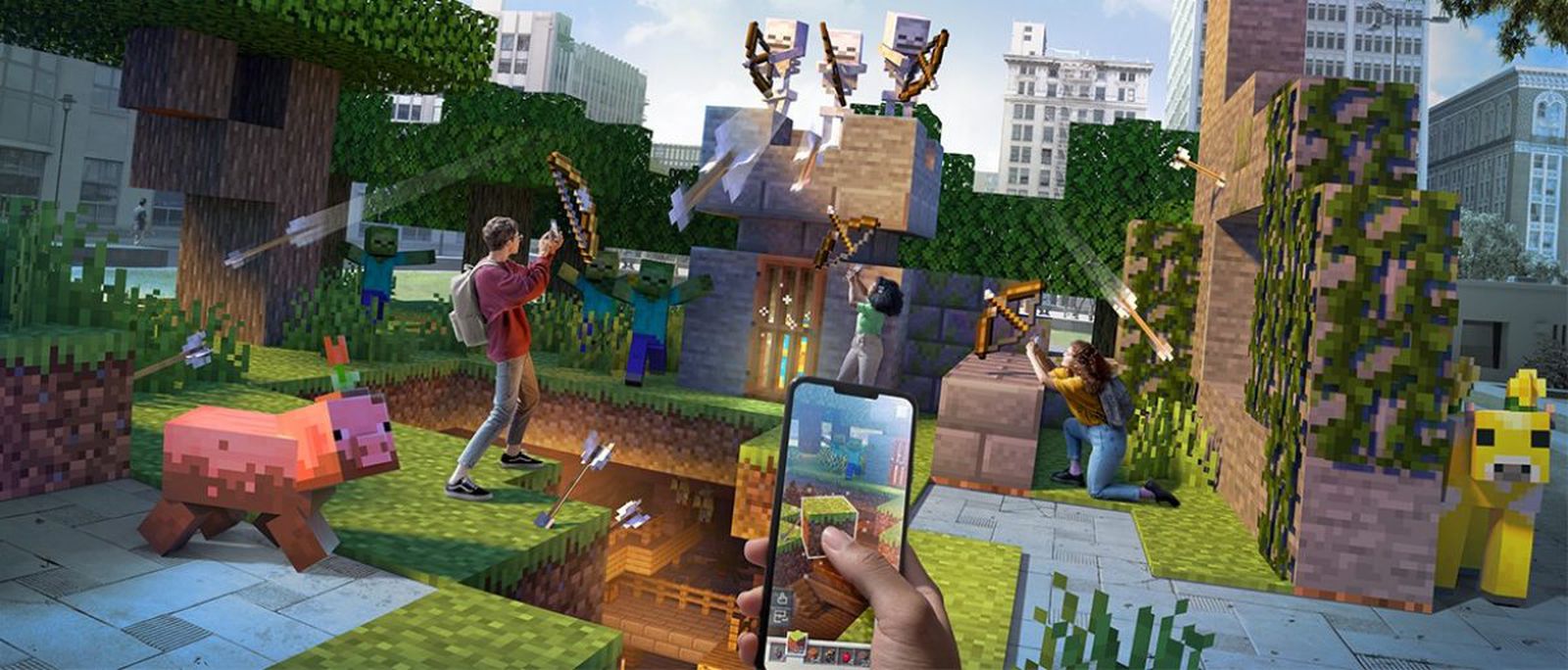 Minecraft Earth is an new AR mobile game similar to Pokemon Go