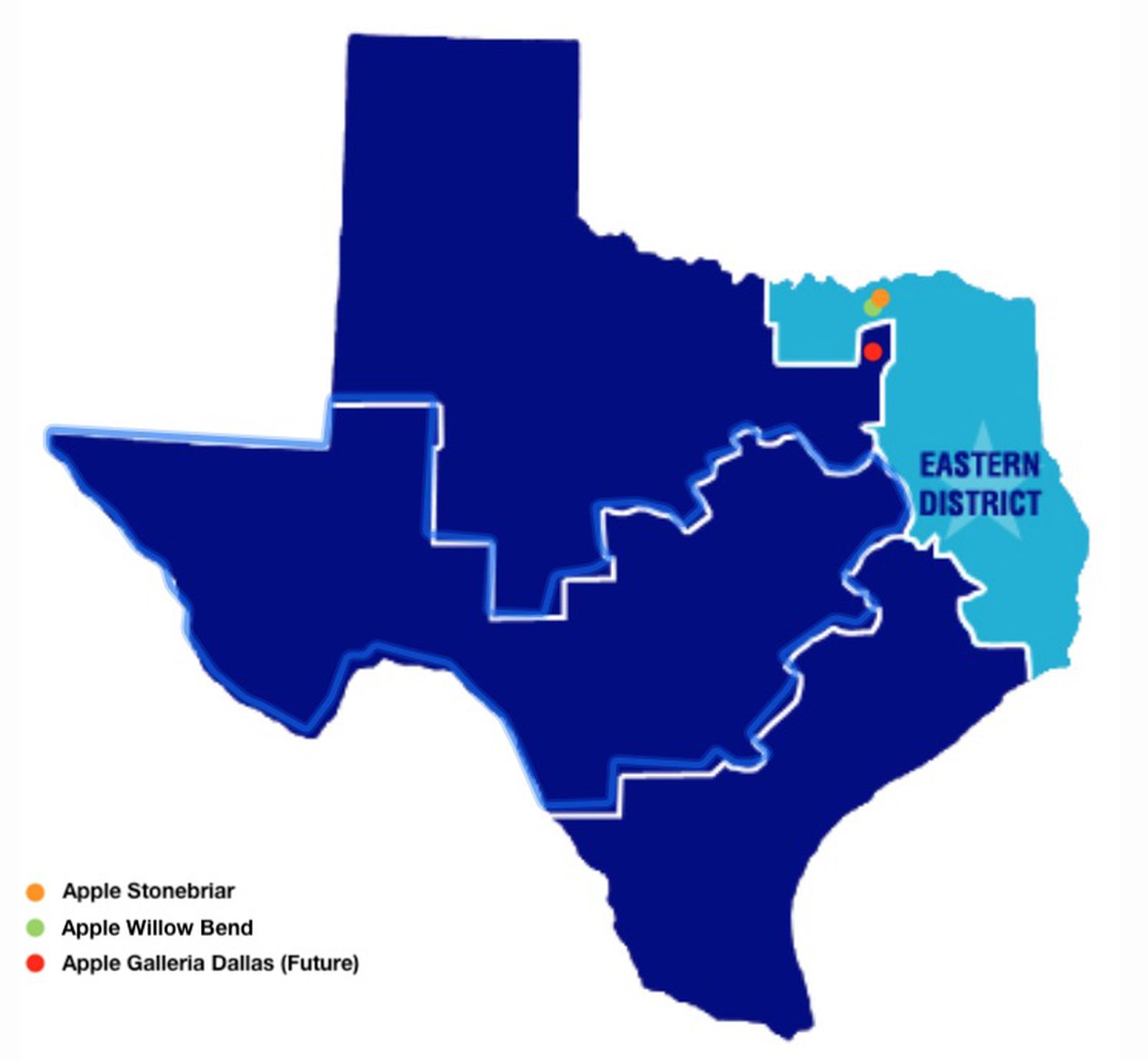 Apple Plans to Close Stores in Eastern District of Texas in Fight