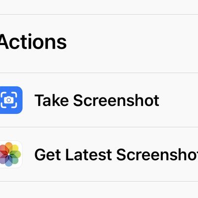 shortcuts action take screenshot