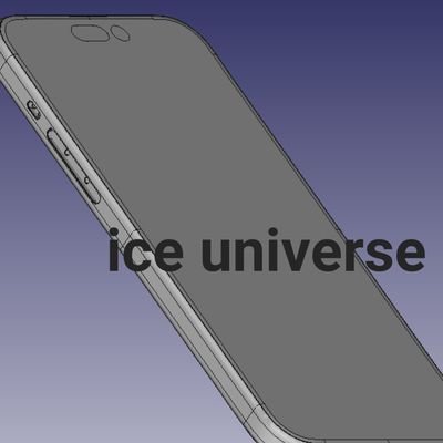 ice universe iphone 15 pro max cad render