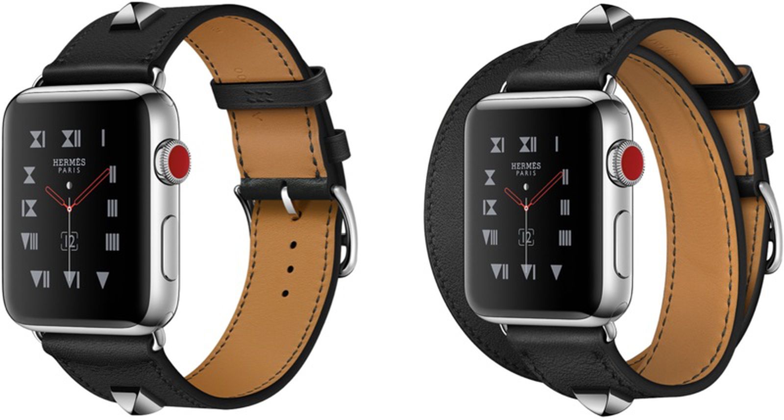 NEW Hermes Apple Watch Band Black 41mm Double Tour Leather Link in box ribbon Band Apple Watch Hermes Single Tour 40 mm Black Noir - The  main image 2