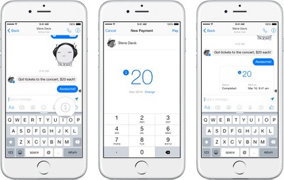 Facebook Messenger App For Ios Gains Money Transfer Feature Macrumors