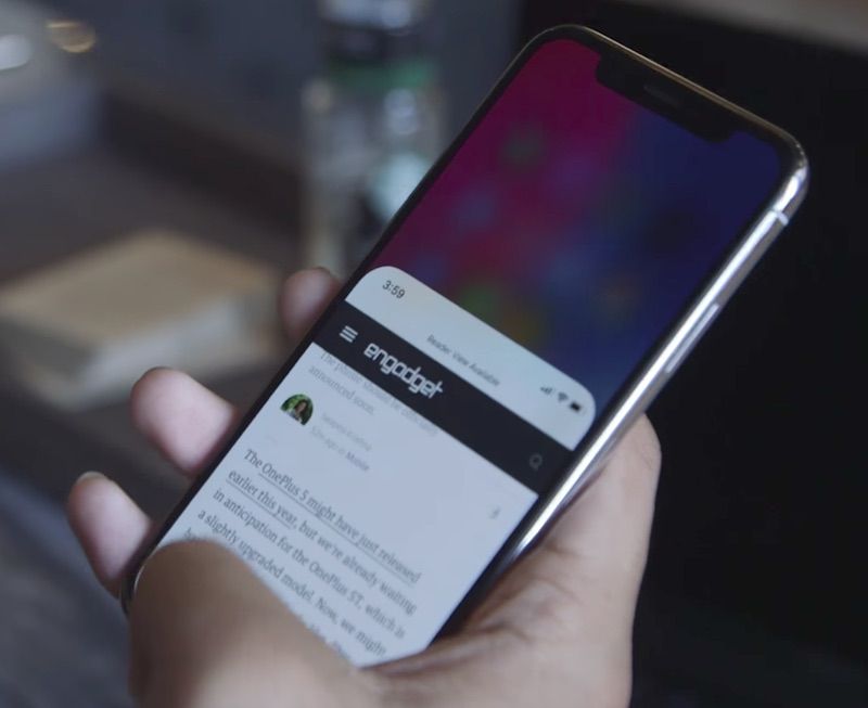 iPhone X Supports Reachability With Swipe Down Gesture on Home Screen ...