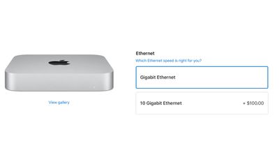 mac mini 10 gigabit