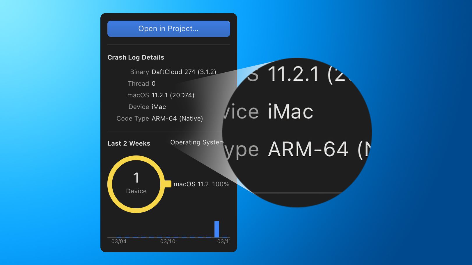 Apple Silicon iMac Potentially Occurs in Xcode Crash Log