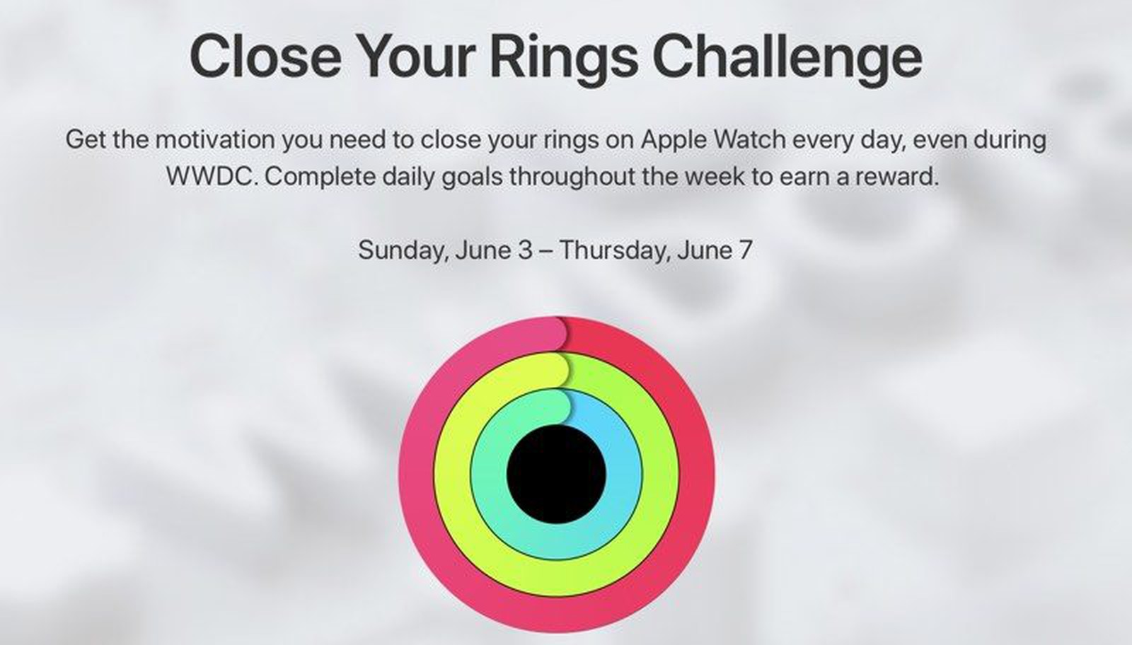 Apple Hosting 'Close Your Rings' Apple Watch Activity Challenge for