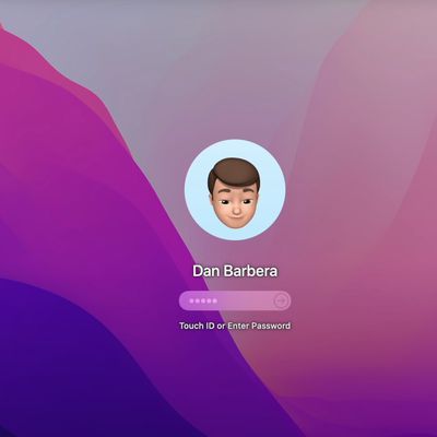 macos memoji login screen