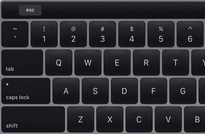 touch bar esc key