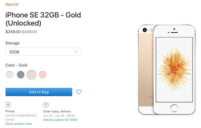 Apple Begins Selling Iphone Se Again On Clearance Store Starting At 249 Brand New Back In Stock Macrumors