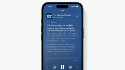 Transcriptions des podcasts Apple