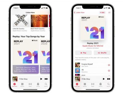 Apple Music Replay 2021