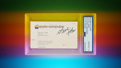 Steve Jobs Business Card Feature 6 Colors