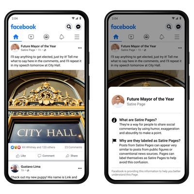 facebook test labels